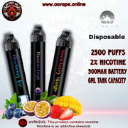 ARBAB Vape Disposable 2500 Puffs 2% Nicotine